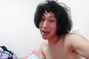 This Cute Makeup-free Asian Ladyboy With Acne Loves Anything Smelly Such As Asshole Feet Socks And Piss!