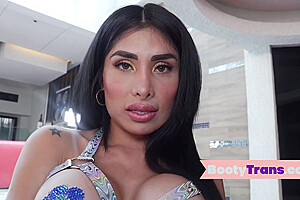 Big Booty Spic Tgirl In Lingerie Suck Her Boyfriend