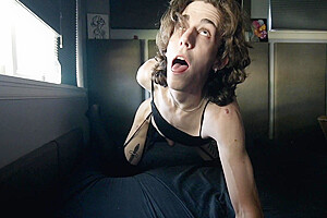 Brainwashed Sissy Plays With Dildo