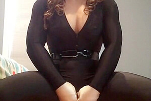 Svetlana Pulls Out Her Cock (female Mask Fetish Cock Sheath Latex Catsuit Trans Crossdress)