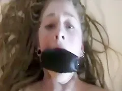 brunette drilled in ass