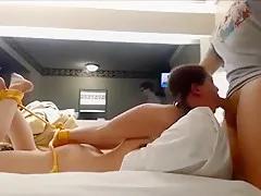 Cute Slim Slave Gets Tied Up By Her Master And Fucked With