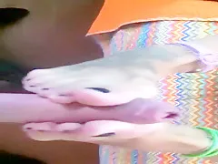 College Girl Give Me A Footjob