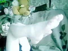 Horny amateur Webcam, Foot Fetish porn scene