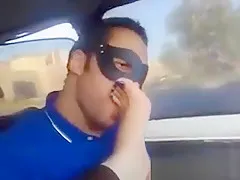 Arab Foot Worship By The BF In The Car