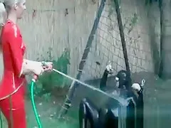 Sexy Carmen in hard-core sandm action