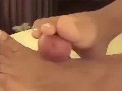 Footjob french pedicure