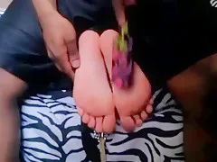 cute feet tied and tickled