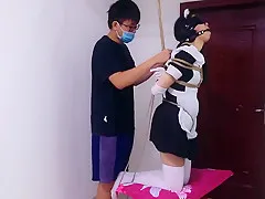 Chinese Maid Bondage and Punish