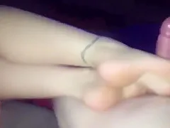 My girl Feet and pussy play