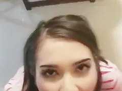 Long Toed Japanese Wife Gives Quick Footjob and Blowjob, Drives Him Crazy.