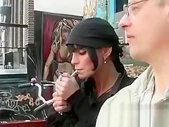 Older guy is sex slave to two dirty