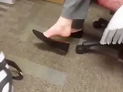 MA shoeplay dangling and barefoot 8/9