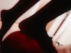 My wife trampling my face and cock