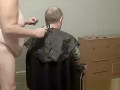 2016-09-02 s1A BBW fuckmeat gives Master a haircut BDSM Relationship Fun