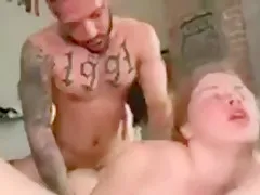 Eating pussy while getting fucked