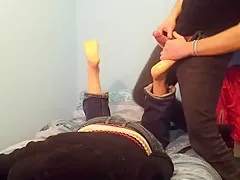 Foot massage and Solejob (no cs)