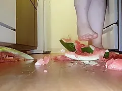 Giantess fruit salad pt.2 watermelon