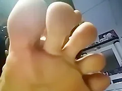 Giantess Lola Putting her Sweaty Ballerina Feet on your face