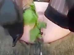 punishment with bunch of nettles