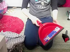 Vacuuming and Sweeping room