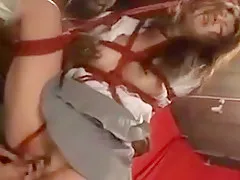 Asian bdsm pussy toying bondage