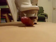 Cock trampling in high heels