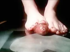 footjob milking