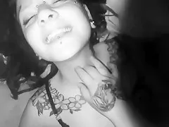 Slapping, Choking and Fucking my Little Whore (Night Cam)