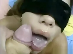 Submissive Blindfolded GF Loves Cock POV