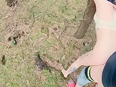 teen 18+ BDSM girl torture in forest