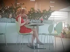 Candid nylon flats dangle