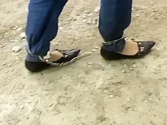 Female Ankle Cuffs Walked