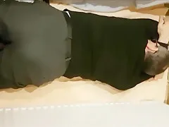 New Session-Feet massage from behind and front