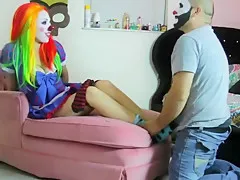 Sexy Clown Footjob