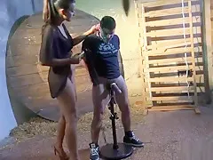 submissed com bound and wank to big cumshot