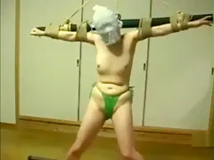 Flogging a mature slut