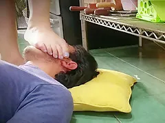 Goddess Leia. Domination trample while cooking