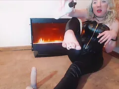 GoddessKristie in Rubbing your Cock with My Sexy Feet : JOI : Foot Fetish