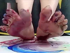 Messy Foot Worship