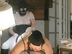 Submissive Husband fucked by huge greasy dick