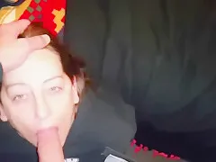 My whore wife sucking my cock until I cum on her face