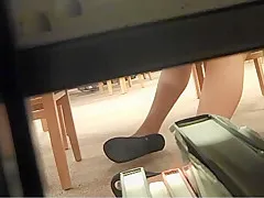 Amazing College Feet Candid 1 Face 2010