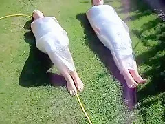 the big Step brother cling film task