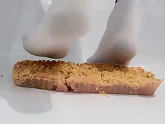 Pie Squishing in Socks