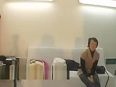 Tied short haired girl gets roughly fucked by older dude