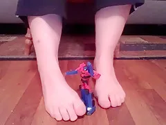 Dreena Rogue: Feet Picking Up and Playing with Toys
