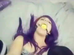 Bound Emo teen 18+ GF Analed and Facialized!