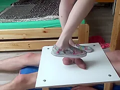 Cruel Sneakers Cock Balls Trample Crushing