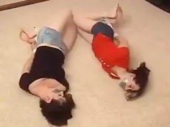 Hot brunettes ready to party!